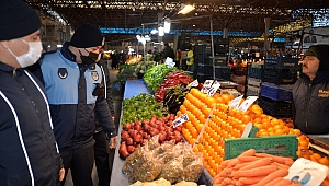 PAZAR YERİNDE YOĞUN DENETİMLER SÜRÜYOR 