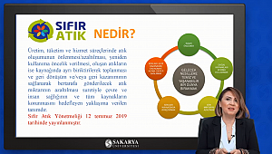 SAÜ’de Çevrimiçi Sıfır Atık Eğitimi Verildi 