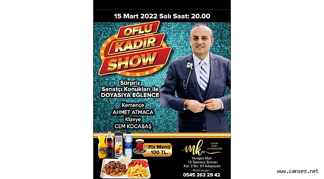 Oflu Kadir Show başlıyor