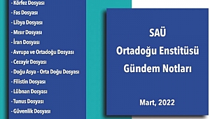 Ortadoğu Enstitüsü Gündem Notları Yayımlandı 