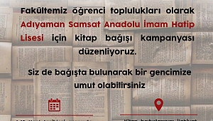 Sakarya Üniversitesi Öğrenci Topluluklarından Kitap Bağışı Kampanyası 