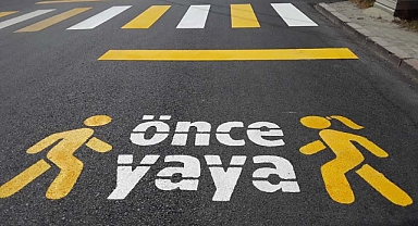 Büyükşehir trafikte yaya önceliğine dikkat çekiyor 