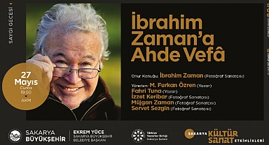 Saygı Gecesi’nin Konuğu İbrahim Zaman 