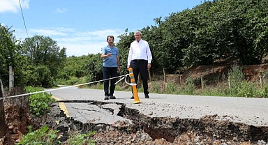 Başkan Yüce sel afetinin yaşandığı Kocaali’de 