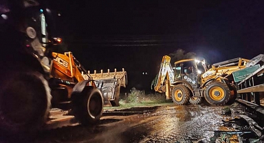 Büyükşehir afet mesaisinde 