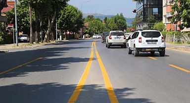 Caddeler renklendi: Amaç trafik güvenliği artırmak 