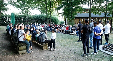 Kamp ateşini Başkan Yüce yaktı 