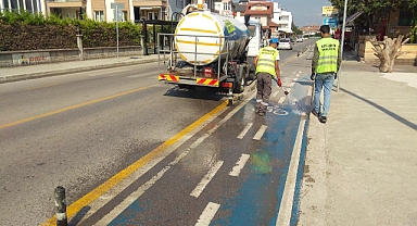 Bisiklet yollarında bayram temizliği 