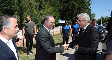 Yüce, 15 Temmuz’da şehidin kabrinde: “Hatıramızdan hiç silinmeyecek