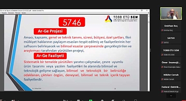 AR-GE Süreçleri ve Destekleri SATSO’da Anlatıldı 