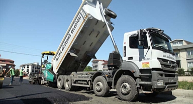 Şehrin kuzeyinde dev asfalt hamlesi 