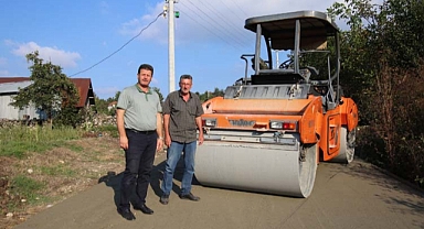 Beton yol çalışmaları Boztepe’de devam ediyor 
