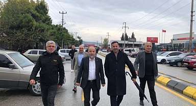 Başkan Sevindik ve yönetimi Açık Oto Pazarında esnaflarla bir araya geldi 