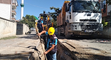 Ferizli İnönü Mahallesinde altyapı çalışmaları aralıksız devam ediyor 