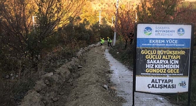 Geyve Melekşesolak Mahallesi’ne Büyükşehir’den 2 bin 500 metrelik yeni hat 