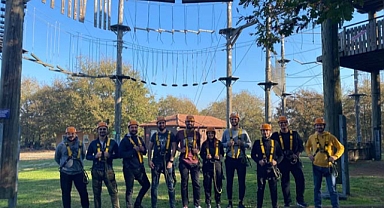 Mühendisler Macera Park’ta adrenalinle tanıştı 