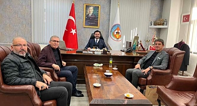 Başkan Zımbadan, Başkan Övüne ziyaret.. 