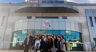 Genç sağlıkçılar 112 Acil Çağrı Merkezi’ndeydi 