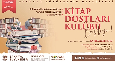 Kitap Dostları Kulübü için kayıtlar başladı 
