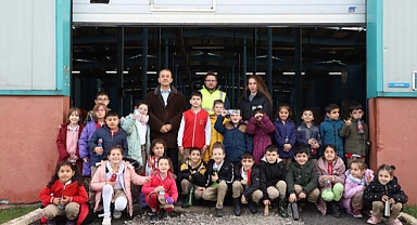 Minik öğrencilere suyun önemi eğitici gezi ile anlatıldı 