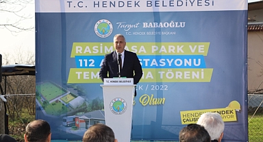 RASİMPAŞA PARK VE 112 ACİL İSTASYONUNUN TEMELİ ATILDI 