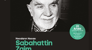 Sabahattin Zaim panelde konuşulacak 