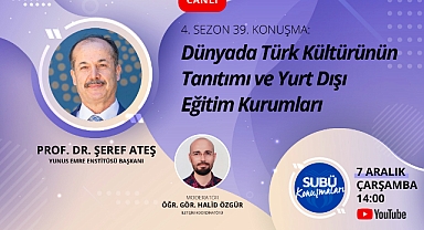 Yunus Emre Enstitüsü Başkanı SUBÜ Konuşmaları’nda 
