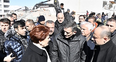Akşener, deprem bölgesinde 