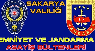 SAKARYA İLİ JANDARMA ASAYİŞ OLAYLARI 