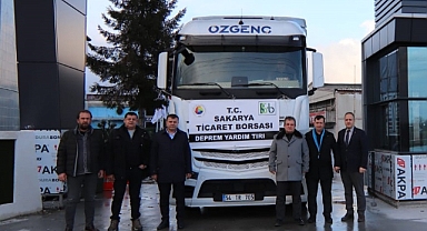 Sakarya Ticaret Borsası yardım tırı yola çıktı. 