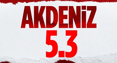  Akdeniz'de 5.3 büyüklüğünde deprem! 