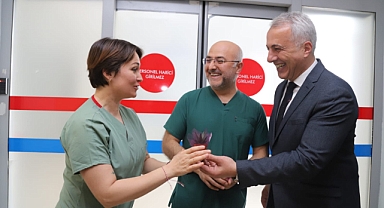 BAŞKAN BABAOĞLU’NDAN SAĞLIK ÇALIŞANLARINA ZİYARET 