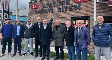 İYİ Partili Serdip Dokumacı Atatürk Sanayi Sitesinde 