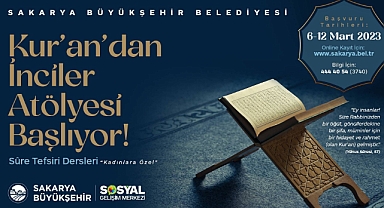 Kur’an’dan İnciler Atölyesine kayıtlar başladı 