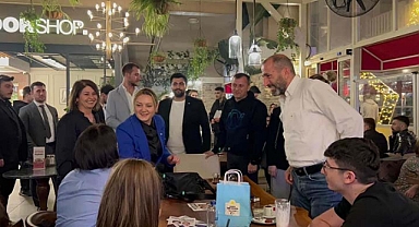 Akçalışkan'a Cadde54 ve Hendek'li gençlerden tam destek aldı 