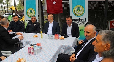 FERİZLİ’DE PROTOKOL VE HALK BAYRAMLAŞDI 