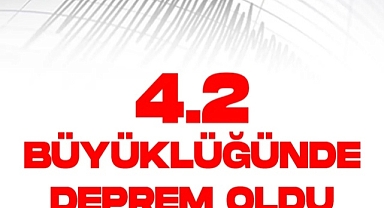 Kastamonu'da 4.2 büyüklüğünde deprem 