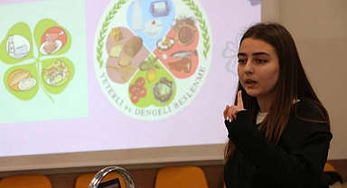 SGM öğrencileri sağlıklı beslenmeye dikkat çekti 
