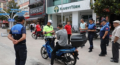 Akyazı’da motosiklet denetimi yapıldı 