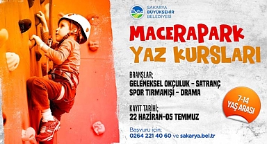Macera Park yaz kursları başlıyor 