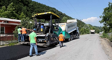 Sapanca Akçay’da asfalt işlemleri başladı 