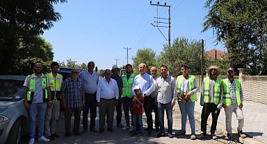 BAŞKAN BABAOĞLU SAHADA ÇALIŞMALARI İNCELEDİ 