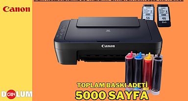Canon Pixma E414 Çok Fonksiyonlu Yazıcınızı Bitmeyen kartuşlu yazıcıya çeviriyoruz.