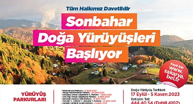 Sonbahar Doğa Yürüyüşleri başlıyor 