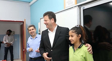 Sınıf başkanının sözünü Başkan Soykan gerçekleştirdi 