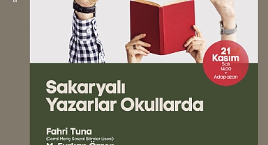 Sakaryalı yazarlar liselerde öğrencilerle buluşacak 