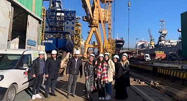 Teknik gezi için Tuzla Tersanesi’ndeydiler 