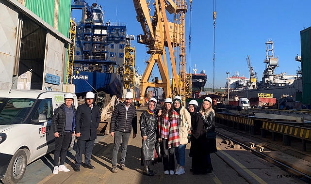 Teknik gezi için Tuzla Tersanesi’ndeydiler