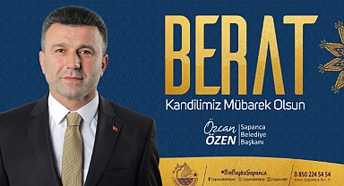 Başkan Özen’den Berat Kandili Mesajı 