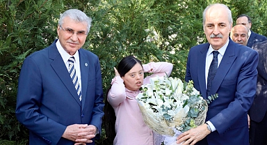 TBMM Başkanı Kurtulmuş Başkan Yüce’yi ziyaret etti: 